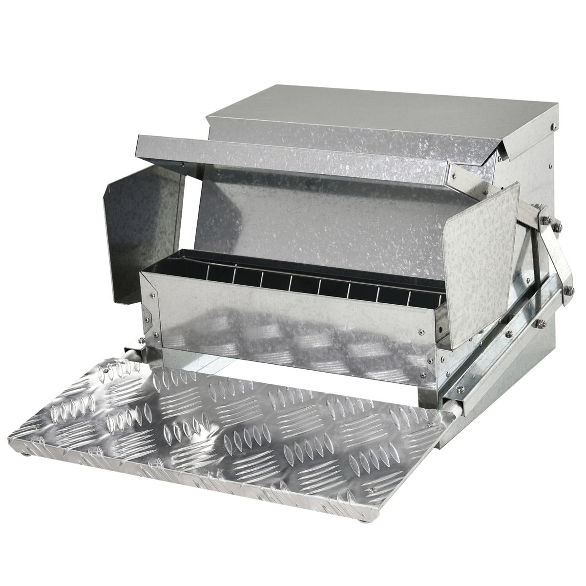 Galvanised Automatic Poultry Feeder