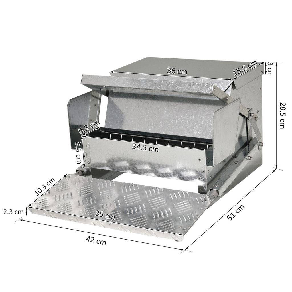 Galvanised Automatic Poultry Feeder