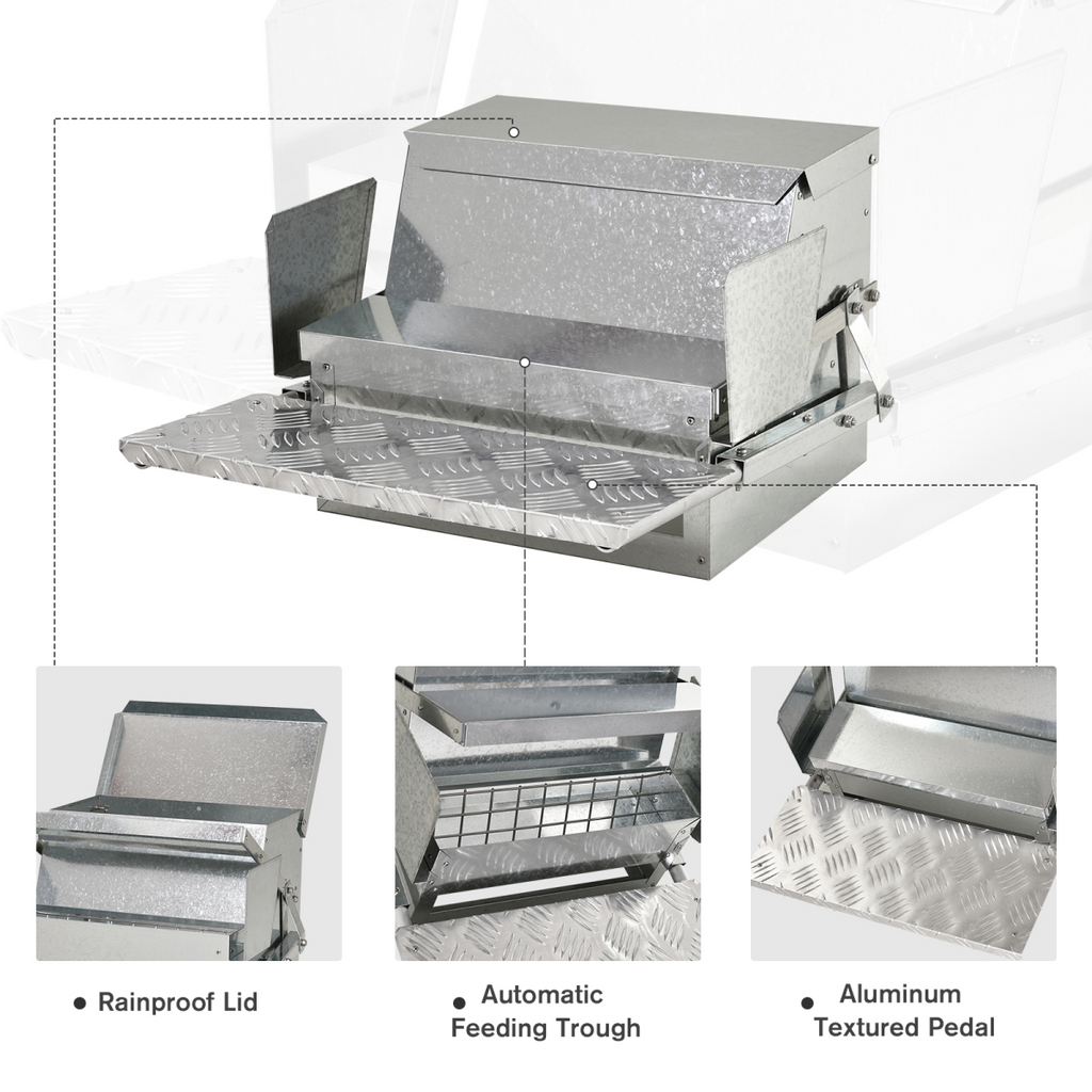Galvanised Automatic Poultry Feeder