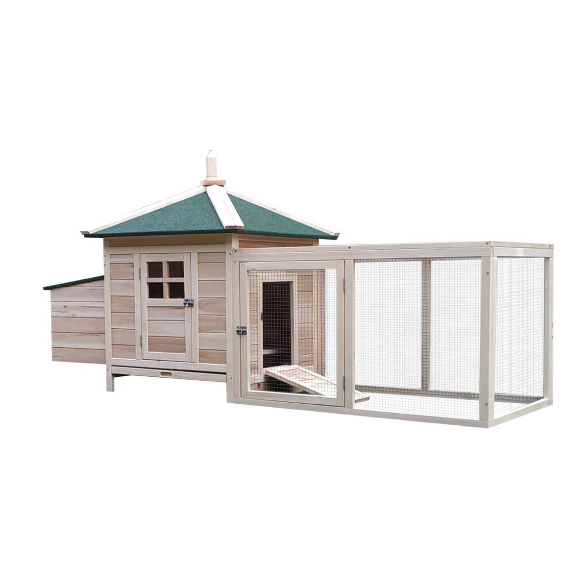 Small Chicken Coop with Cage and Nesting Box